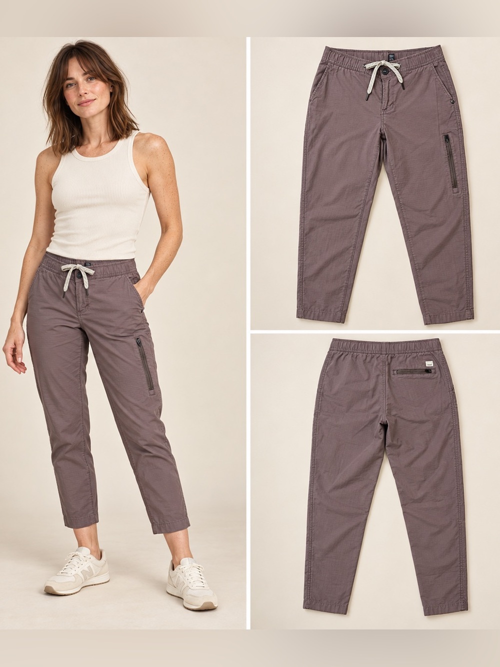 Vuori Ripstop Pant Slim Tapered Dusty Mauve XS